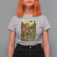 Funny Bigfoot Alien T Shirt For Women Fishing Lover Gift - Wonder Print Shop