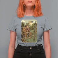 Funny Bigfoot Alien T Shirt For Women Fishing Lover Gift - Wonder Print Shop