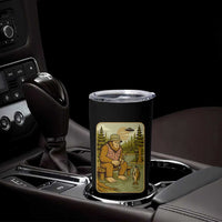 Funny Bigfoot Alien Tumbler Cup Fishing Lover Gift