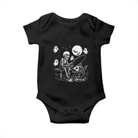 Halloween Skeleton Fishing Baby Onesie Funny Fisherman Gift - Wonder Print Shop