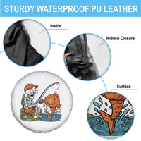 Halloween Fishing Lover Spare Tire Cover Skeleton Humor Gift - Wonder Print Shop