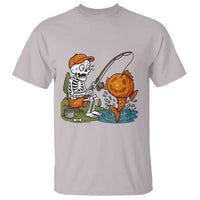 Halloween Fishing Lover T Shirt Skeleton Humor Gift - Wonder Print Shop