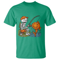 Halloween Fishing Lover T Shirt Skeleton Humor Gift - Wonder Print Shop