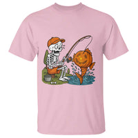 Halloween Fishing Lover T Shirt Skeleton Humor Gift - Wonder Print Shop