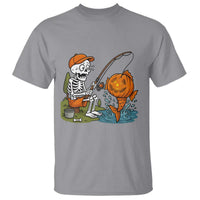 Halloween Fishing Lover T Shirt Skeleton Humor Gift - Wonder Print Shop