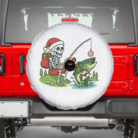 Christmas Skeleton Fishing Spare Tire Cover Funny Holiday Gift - Wonder Print Shop