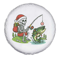 Christmas Skeleton Fishing Spare Tire Cover Funny Holiday Gift - Wonder Print Shop