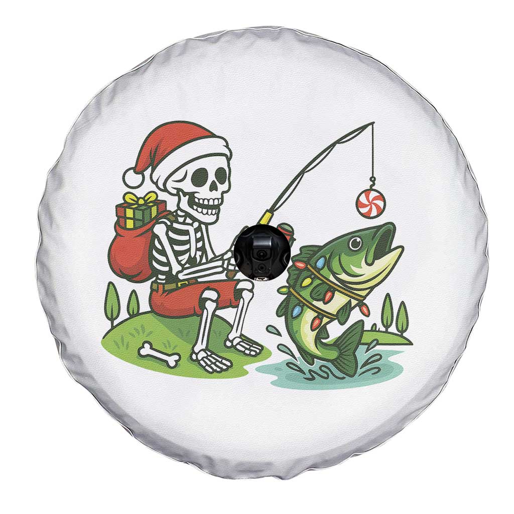 Christmas Skeleton Fishing Spare Tire Cover Funny Holiday Gift - Wonder Print Shop