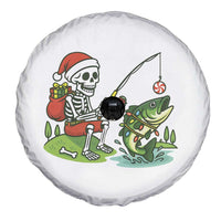 Christmas Skeleton Fishing Spare Tire Cover Funny Holiday Gift - Wonder Print Shop