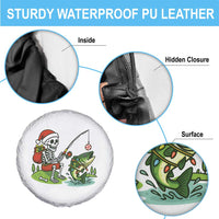 Christmas Skeleton Fishing Spare Tire Cover Funny Holiday Gift - Wonder Print Shop