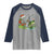 Christmas Skeleton Fishing Raglan Shirt Funny Holiday Gift - Wonder Print Shop