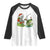 Christmas Skeleton Fishing Raglan Shirt Funny Holiday Gift - Wonder Print Shop