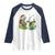Christmas Skeleton Fishing Raglan Shirt Funny Holiday Gift - Wonder Print Shop