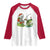 Christmas Skeleton Fishing Raglan Shirt Funny Holiday Gift - Wonder Print Shop