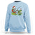 Christmas Skeleton Fishing Sweatshirt Funny Holiday Gift - Wonder Print Shop