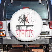 HIV Awareness Month Spare Tire Cover Know Your Status Prevention Support Gift - Wonder Print Shop
