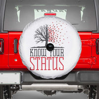 HIV Awareness Month Spare Tire Cover Know Your Status Prevention Support Gift - Wonder Print Shop