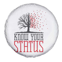 HIV Awareness Month Spare Tire Cover Know Your Status Prevention Support Gift - Wonder Print Shop