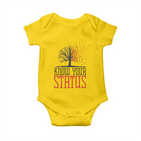 HIV Awareness Month Baby Onesie Know Your Status Prevention Support Gift - Wonder Print Shop