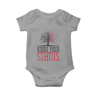 HIV Awareness Month Baby Onesie Know Your Status Prevention Support Gift - Wonder Print Shop