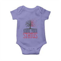 HIV Awareness Month Baby Onesie Know Your Status Prevention Support Gift - Wonder Print Shop