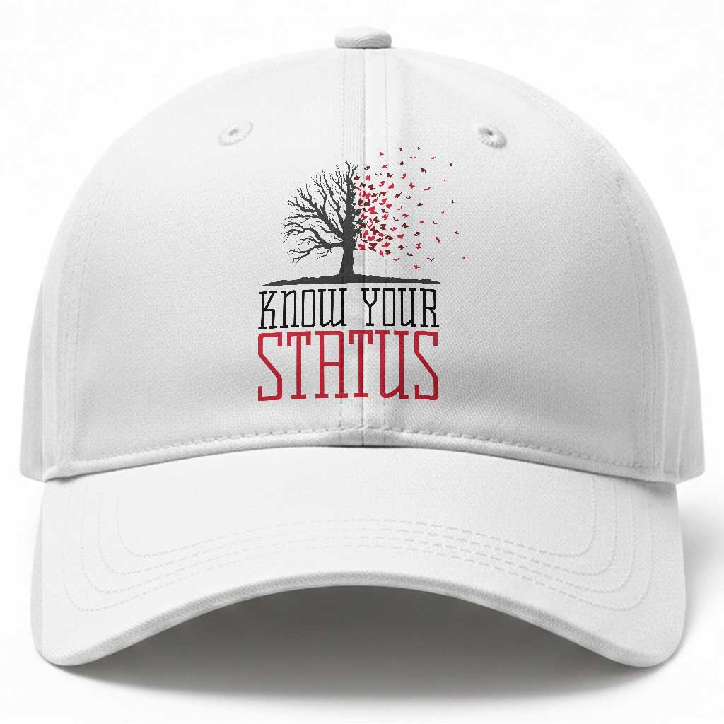 HIV Awareness Month Baseball Cap Know Your Status Prevention Support Gift