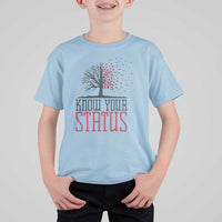 HIV Awareness Month T Shirt For Kid Know Your Status Prevention Support Gift - Wonder Print Shop