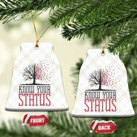 HIV Awareness Month Ceramic Ornament Know Your Status Prevention Support Gift - Wonder Print Shop