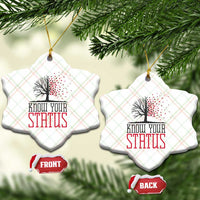 HIV Awareness Month Ceramic Ornament Know Your Status Prevention Support Gift - Wonder Print Shop
