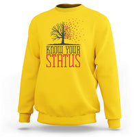 HIV Awareness Month Sweatshirt Know Your Status Prevention Support Gift - Wonder Print Shop