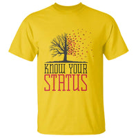 HIV Awareness Month T Shirt Know Your Status Prevention Support Gift - Wonder Print Shop