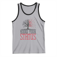 HIV Awareness Month Tank Top Know Your Status Prevention Support Gift - Wonder Print Shop