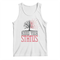 HIV Awareness Month Tank Top Know Your Status Prevention Support Gift - Wonder Print Shop
