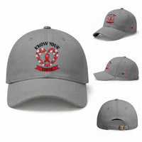 Know Your Status Red Ribbon HIV AIDS Awareness Support Month Gift Baseball Cap