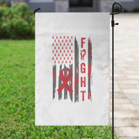Fight For A Cure HIV AIDS Awareness Garden Flag Patriotic Red Ribbon Gift - Wonder Print Shop