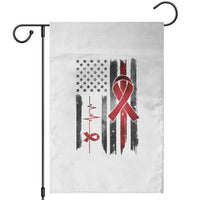 World AIDS Day Garden Flag American Flag Red Ribbon Gift - Wonder Print Shop