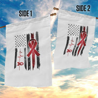 World AIDS Day Garden Flag American Flag Red Ribbon Gift - Wonder Print Shop
