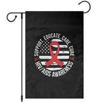 Support Educate Care Cure HIV Awareness Month Gift Garden Flag - Wonder Print Shop