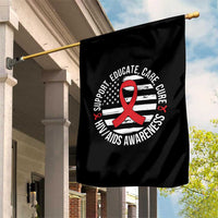 Support Educate Care Cure HIV Awareness Month Gift Garden Flag - Wonder Print Shop