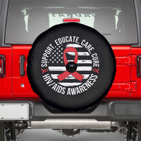 Support Educate Care Cure HIV Awareness Month Gift Spare Tire Cover - Wonder Print Shop