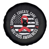 Support Educate Care Cure HIV Awareness Month Gift Spare Tire Cover - Wonder Print Shop