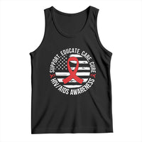 Support Educate Care Cure HIV Awareness Month Gift Tank Top - Wonder Print Shop