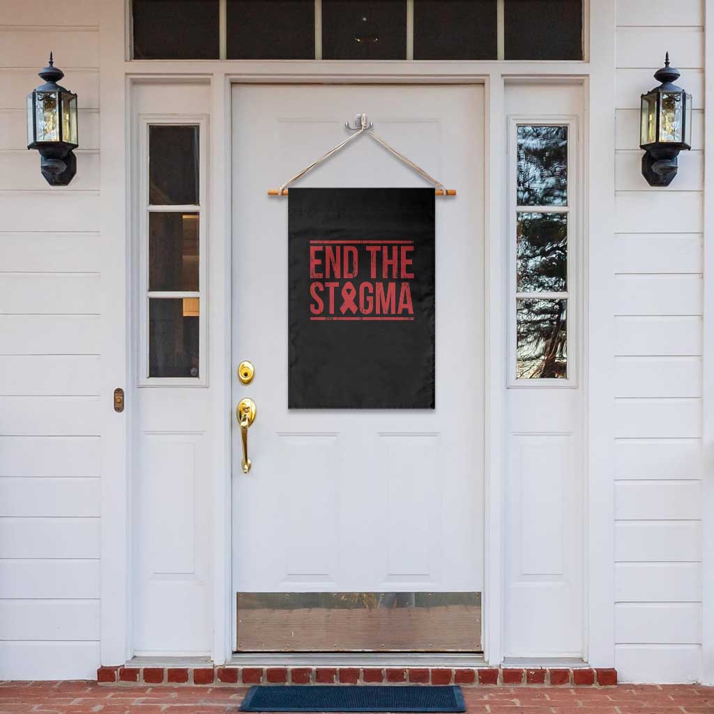 HIV Awareness End The Stigma Garden Flag Support Empowerment Gift - Wonder Print Shop