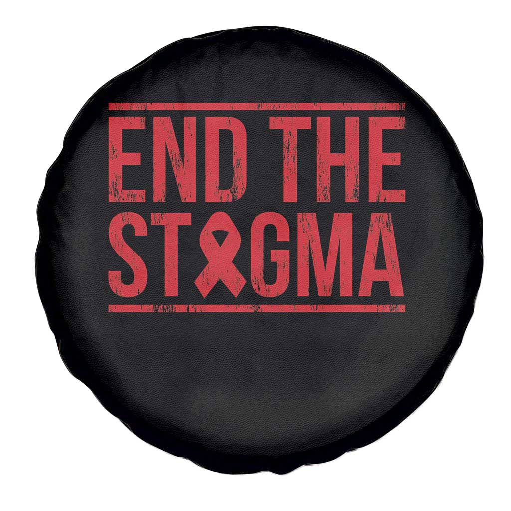 HIV Awareness End The Stigma Spare Tire Cover Support Empowerment Gift - Wonder Print Shop