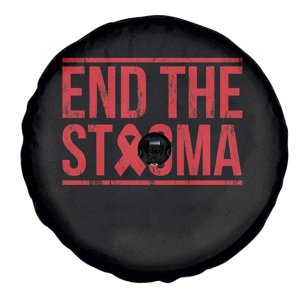 HIV Awareness End The Stigma Spare Tire Cover Support Empowerment Gift - Wonder Print Shop