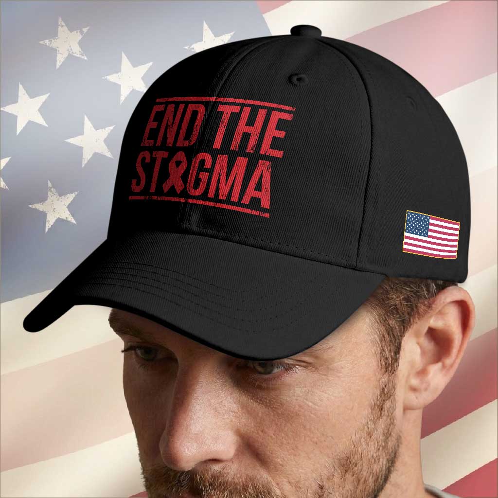 HIV Awareness End The Stigma Baseball Cap Support Empowerment Gift