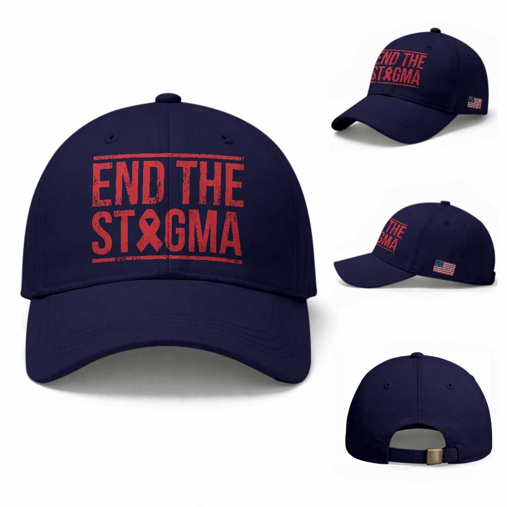 HIV Awareness End The Stigma Baseball Cap Support Empowerment Gift