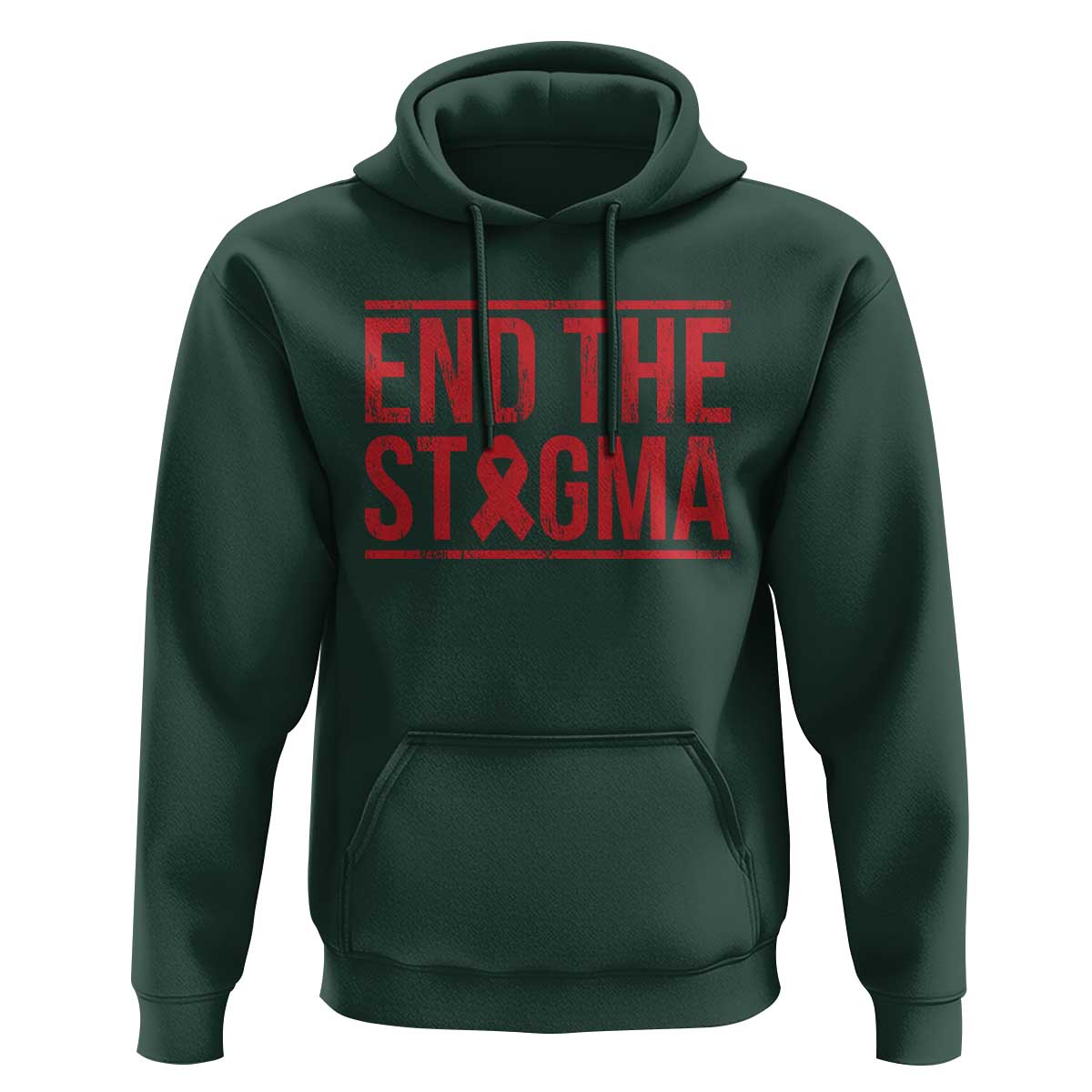 HIV Awareness End The Stigma Hoodie Support Empowerment Gift - Wonder Print Shop