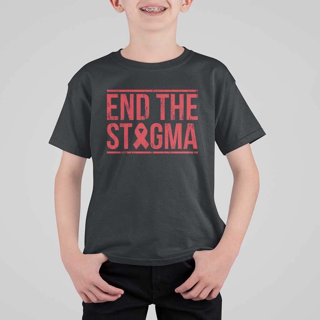 HIV Awareness End The Stigma T Shirt For Kid Support Empowerment Gift - Wonder Print Shop