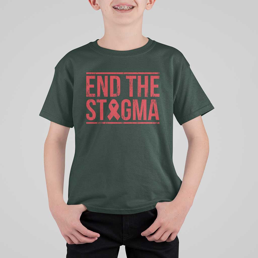 HIV Awareness End The Stigma T Shirt For Kid Support Empowerment Gift - Wonder Print Shop
